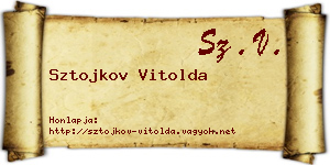 Sztojkov Vitolda névjegykártya